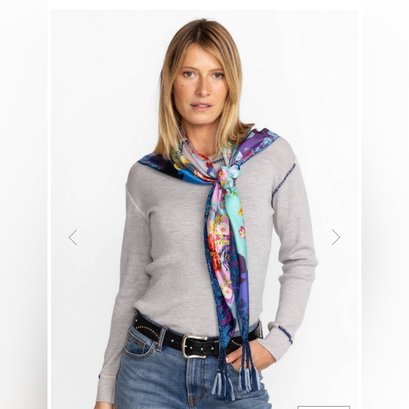 NWT Johnny WAS Stallion Silk Scarf - Picture 4 of 5